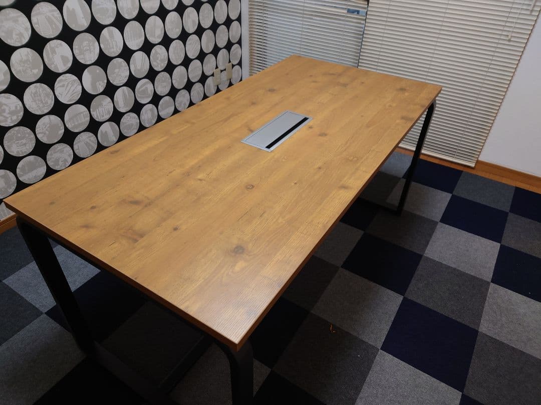 メティオ2.0 古木調 ミーティングテーブル