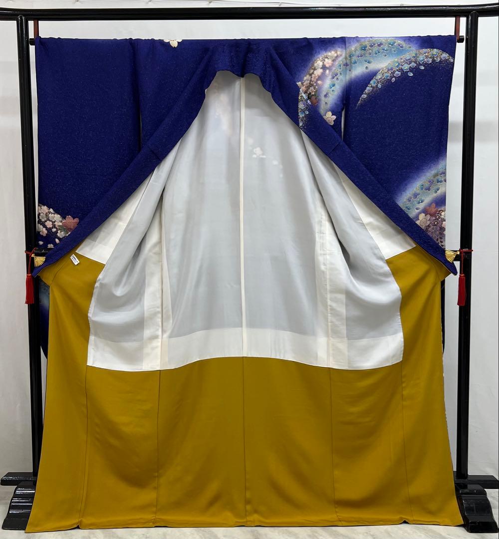 振り袖　フルセット　長襦袢付　成人式　金彩加工　刺繍入り　金通し　673