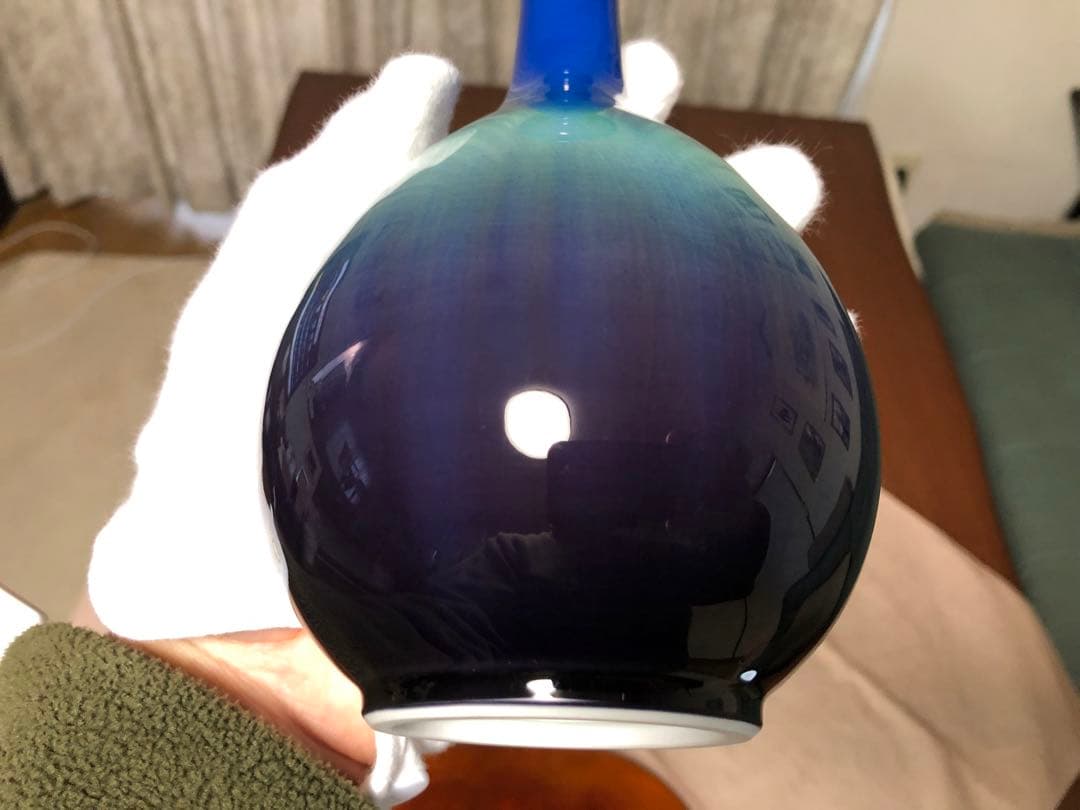 人間国宝　三代　徳田八十吉　花瓶