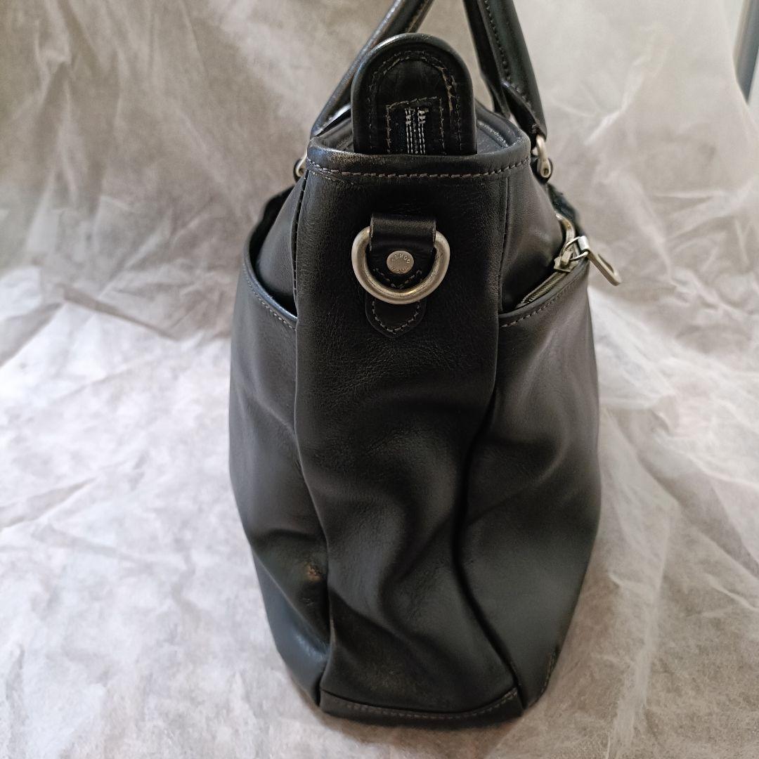 値下げ可☆極美品☆エルゴポック　レザー ビジネスバッグ　 A4収納 2way