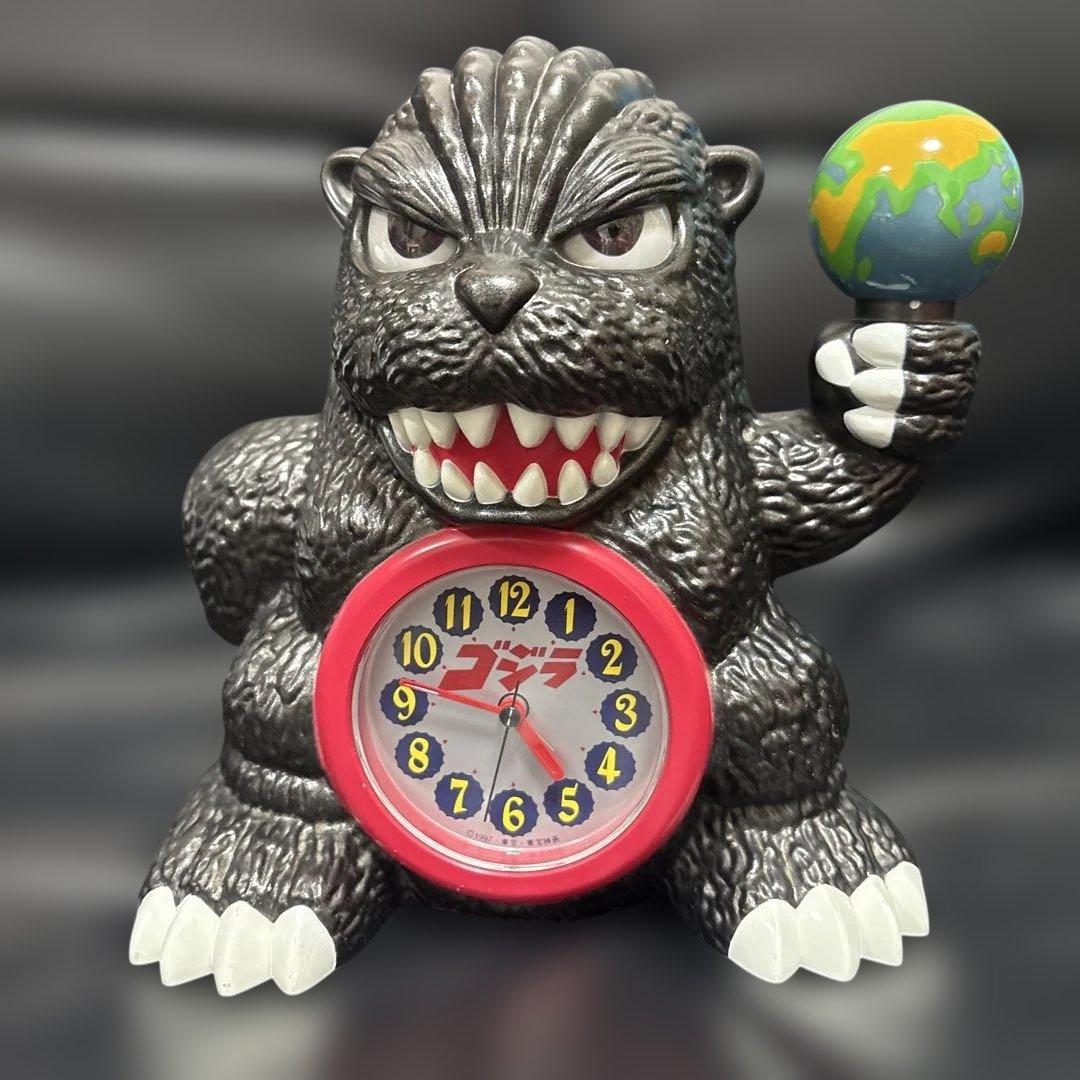 【激レアビンテージ希少】　ゴジラ目覚まし時計 昭和レトロ