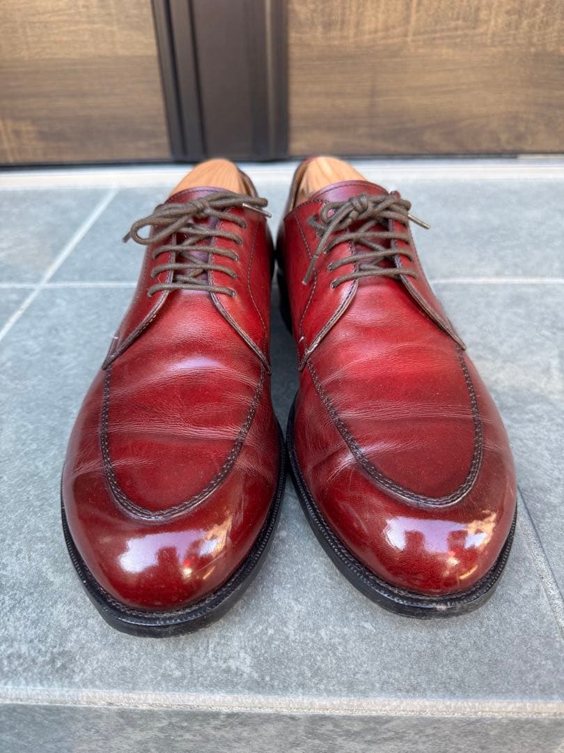 大塚製靴 M5 - 1504 外羽根Uチップ バーガンディ