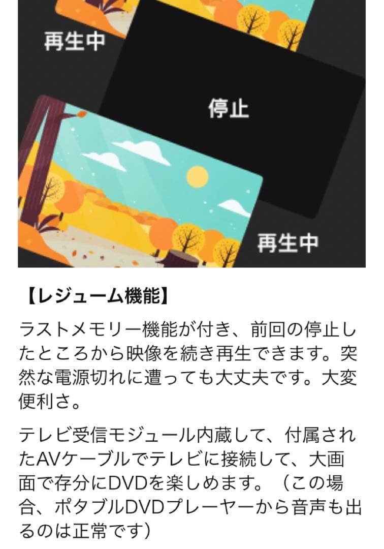 BOIFUN 15.6インチポータブルDVDプレーヤー　LED液晶