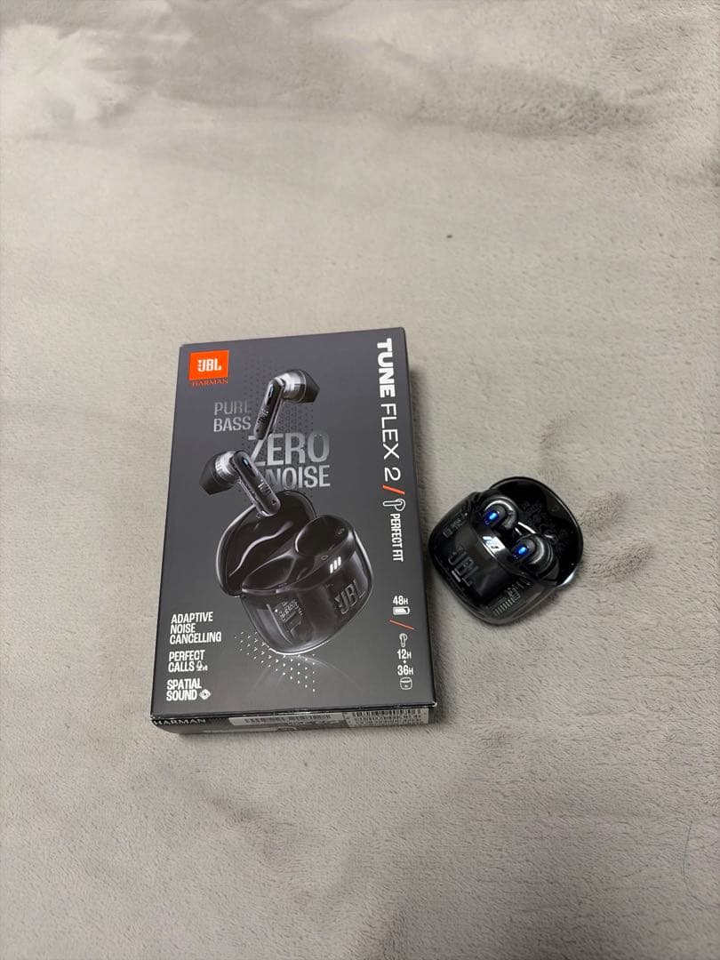 イヤホン JBL TUNE FLEX 2 GHOST EDITION Black
