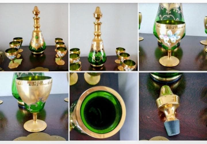 最終値下げ　ベネチアンムラーノ島　グラス デキャンタ グラス6個セット