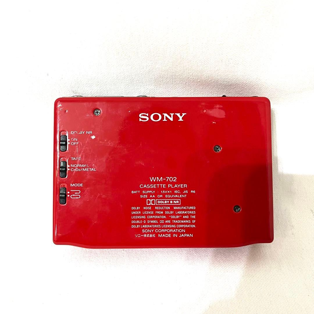 【希少レッド】SONY ソニー ウォークマン WM-702 プレーヤー