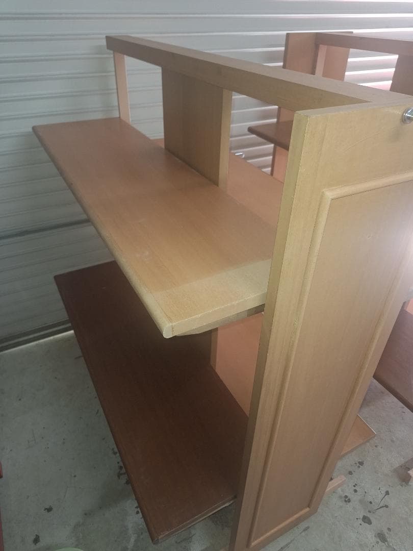 木製 4段ディスプレイラック 陳列棚 2台セット