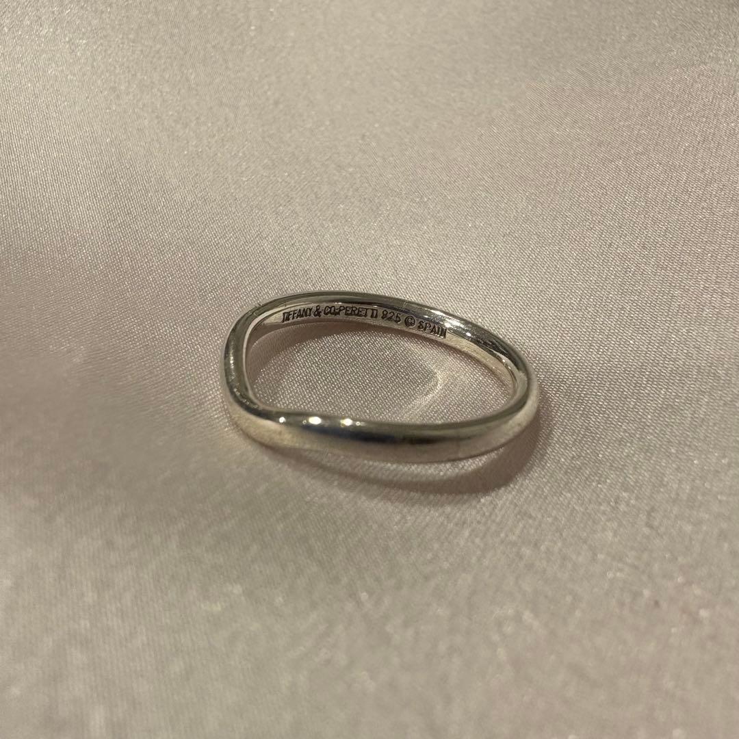 TIFFANY ティファニーカーブドバンドリング シルバー925 10号