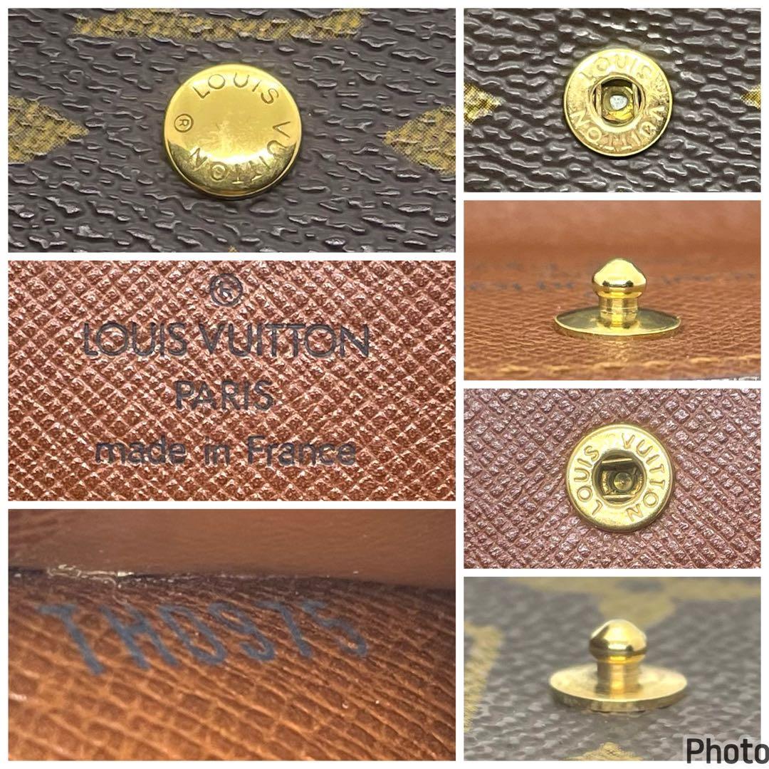 ルイヴィトン モノグラム ポルトモネ ビエ カルトクレディ Wホック 財布