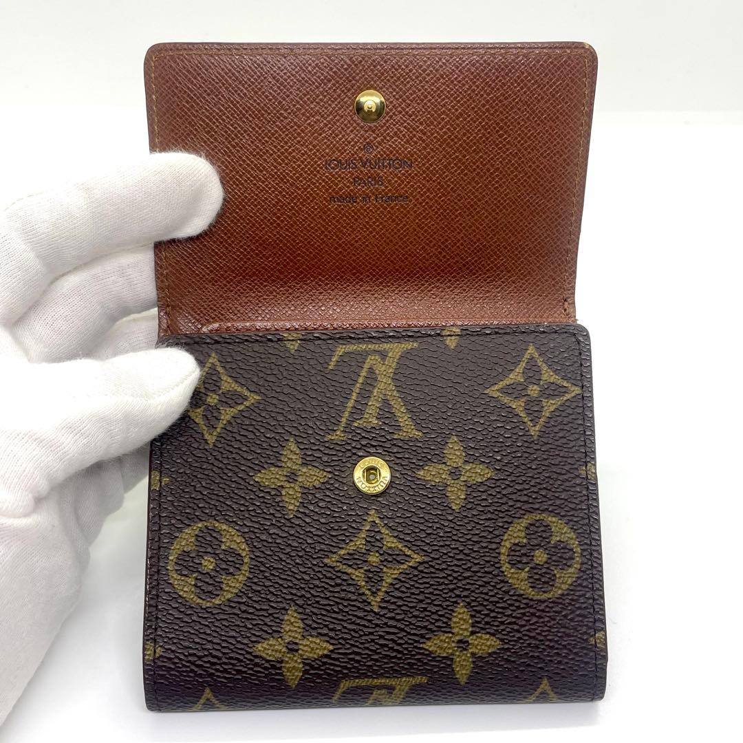 ルイヴィトン モノグラム ポルトモネ ビエ カルトクレディ Wホック 財布