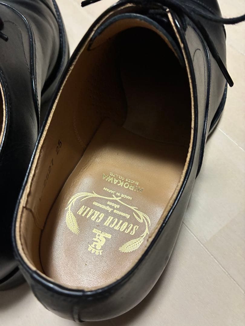 SCOTCH GRAIN スコッチグレイン 黒ストレートチップ25cm 限定品