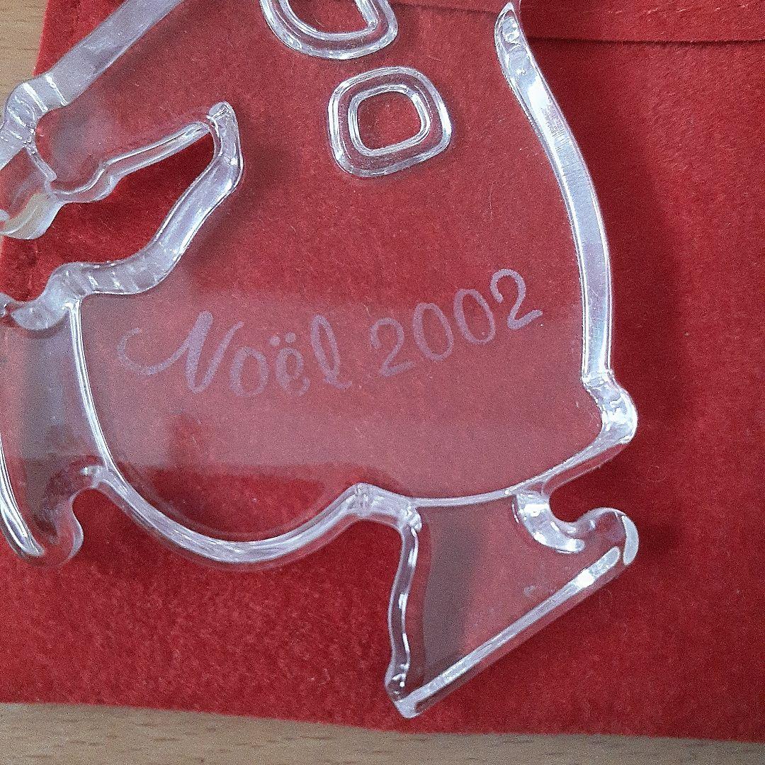 中川昭一元財務大臣から頂いたフランス土産　Baccarat　限定ノエル2002