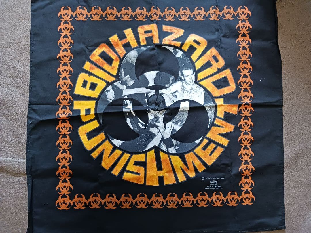 鬼レア NYHC BIOHAZARD ハードコア バンダナ 1993年製