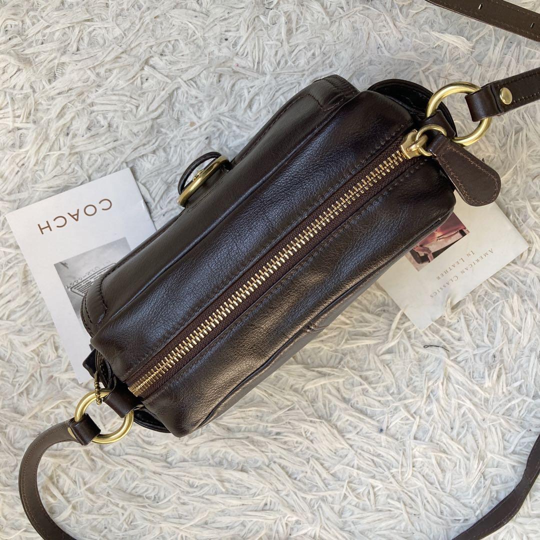 vintage coach archive y2k キャンベル カメラバッグ 茶