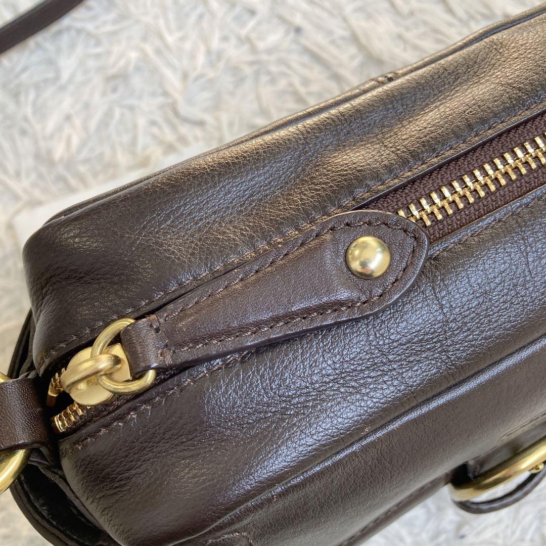 vintage coach archive y2k キャンベル カメラバッグ 茶