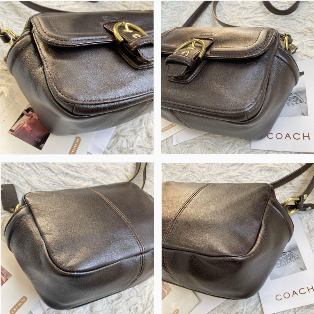 vintage coach archive y2k キャンベル カメラバッグ 茶