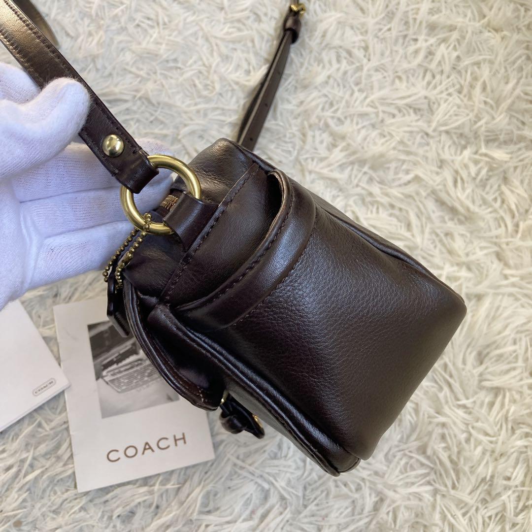vintage coach archive y2k キャンベル カメラバッグ 茶