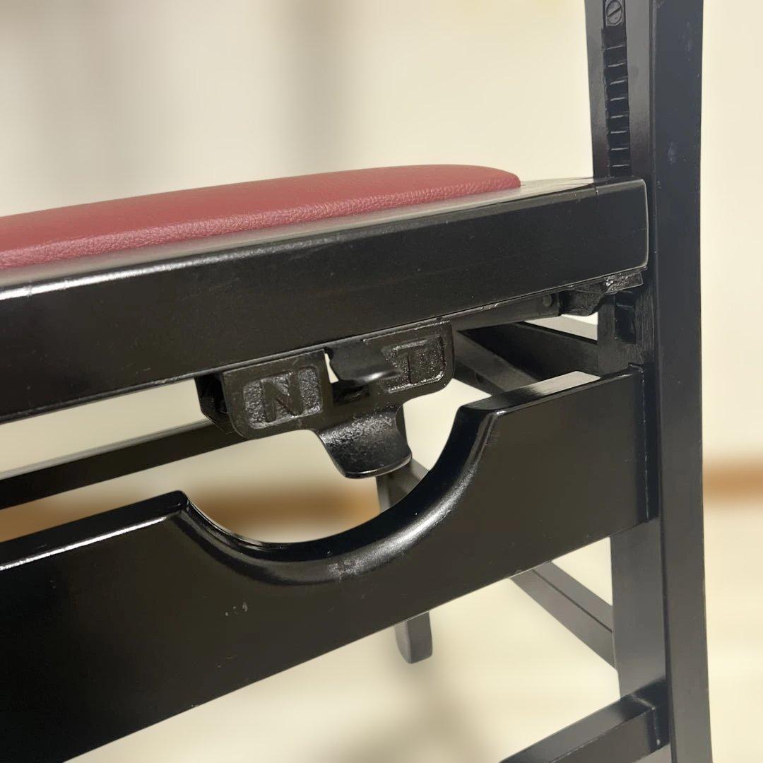 【中古リニューアル】猫脚デザイン背付ピアノ椅子(全国送料込み)トムソン椅子