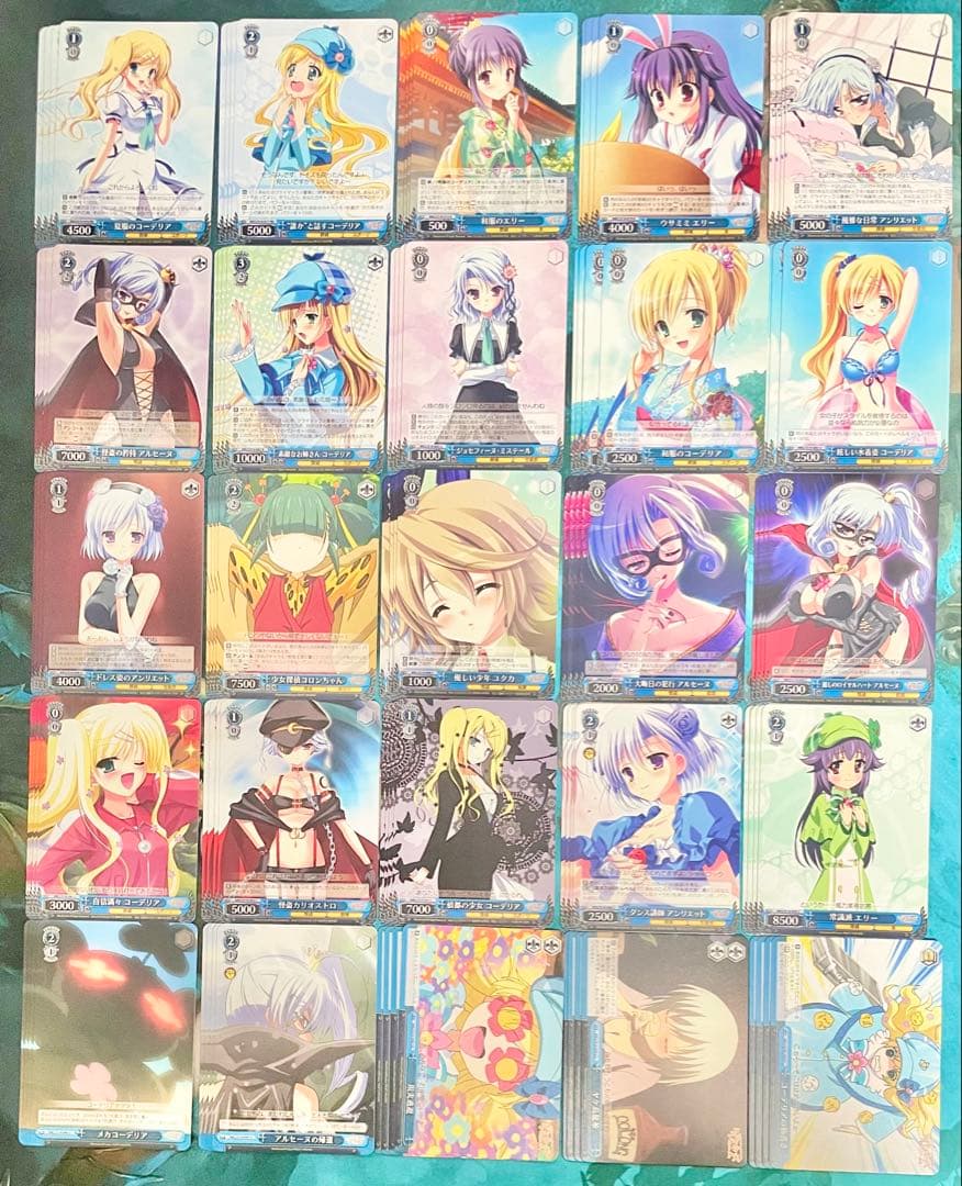 ヴァイスシュヴァルツ ミルキィホームズ 過去弾3種 RR以下 4コン おまけ付き