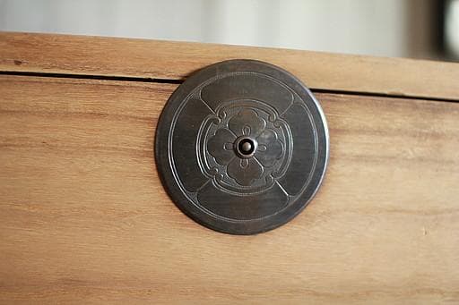 丸金具　時代箪笥3段　タンス