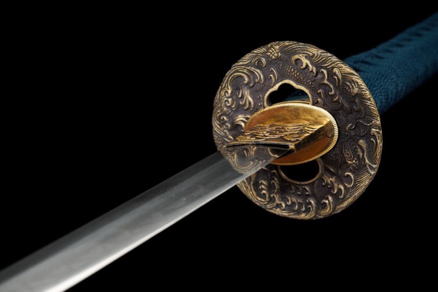 【怒海潜砂】古兵器 武具 刀装具 日本刀　模造刀 居合刀 武士道 鑑賞用 美術刀