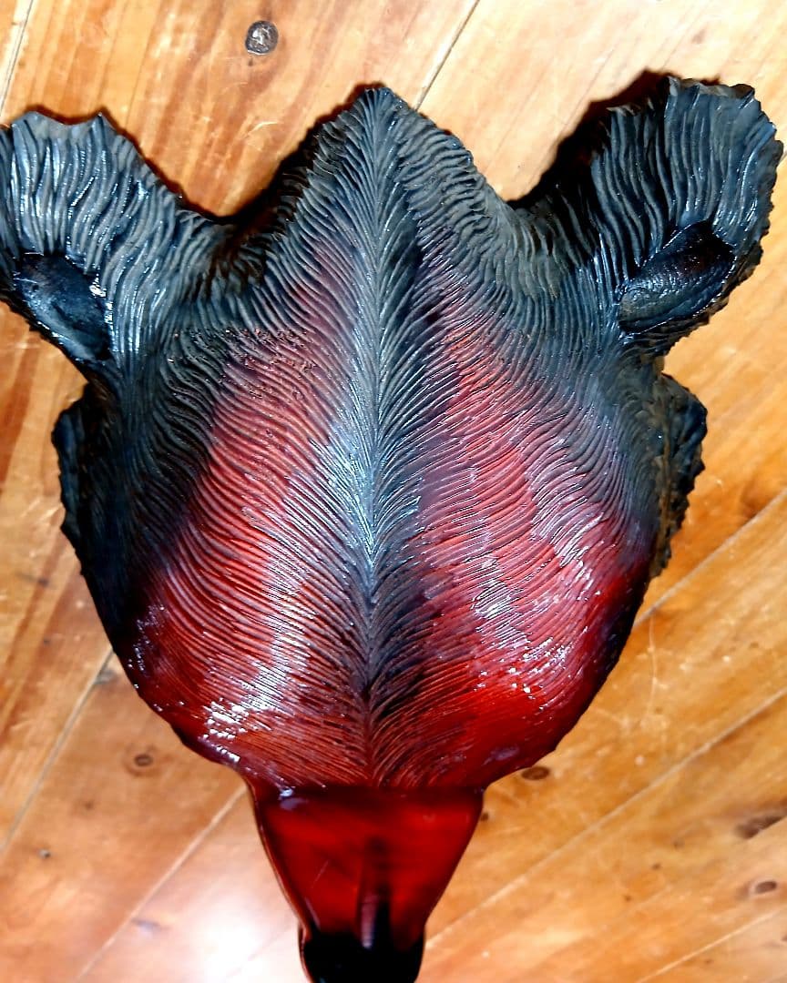 大型熊木製 彫刻　壁掛け