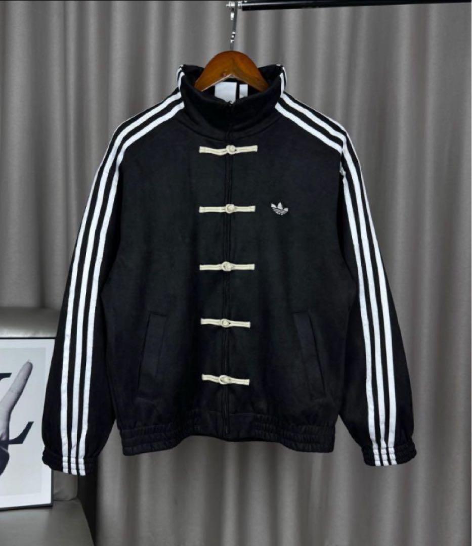 adidas アディダス 中国限定 巳年チャイナトラックジャケット ブラックS