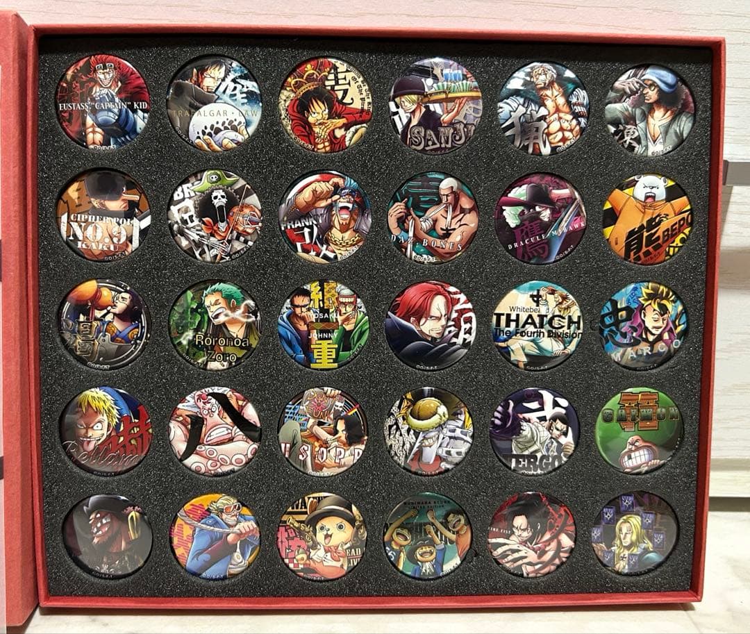 ONE PIECE 輩缶バッジ 限定コンプリートコレクション 第2弾\"RED\"