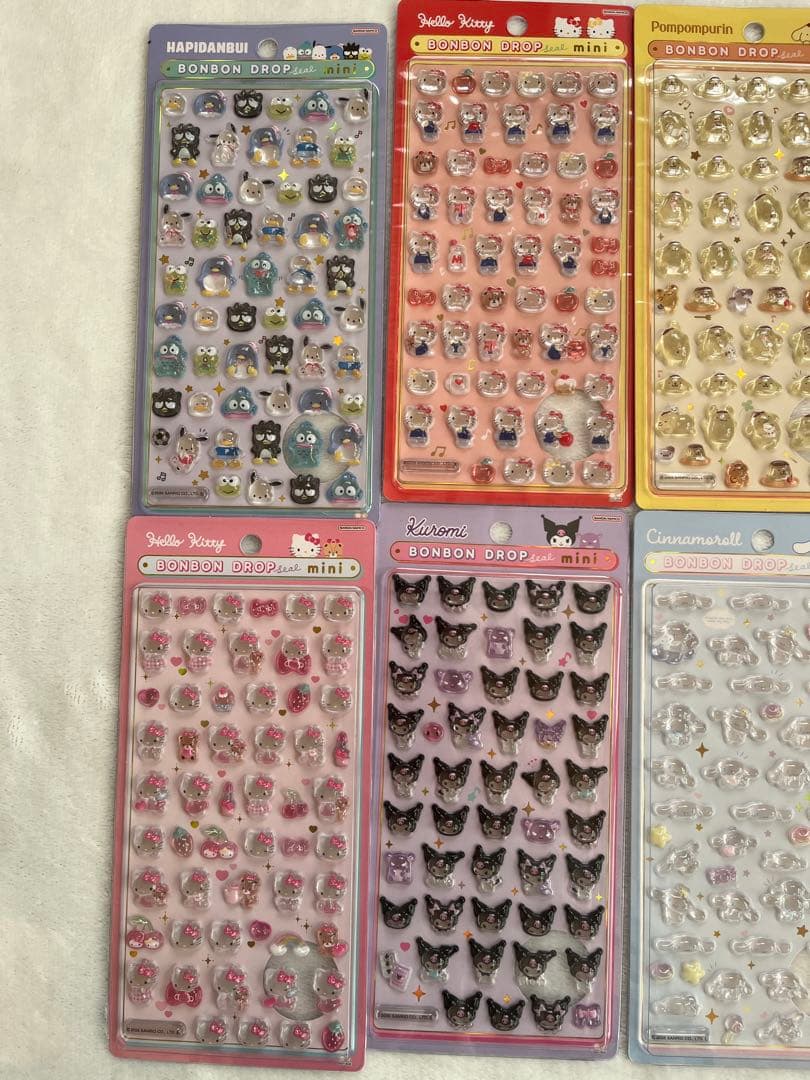 【正規品】サンリオ mini8種セット ボンボンドロップシール