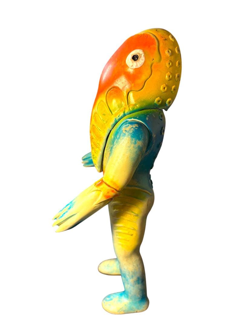 MVH　マルサン　メトロン星人　当時物　ソフビ　ブルマァク　記名有