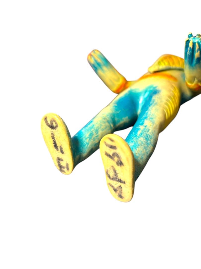 MVH　マルサン　メトロン星人　当時物　ソフビ　ブルマァク　記名有