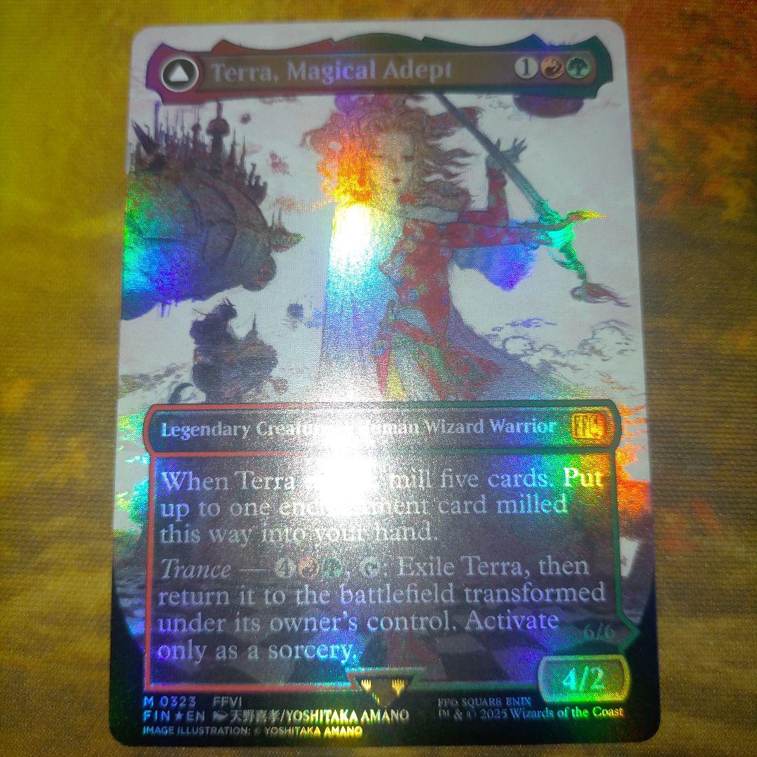 mtg《魔導戦士、ティナTerra,Magical Adept》天野喜孝foil