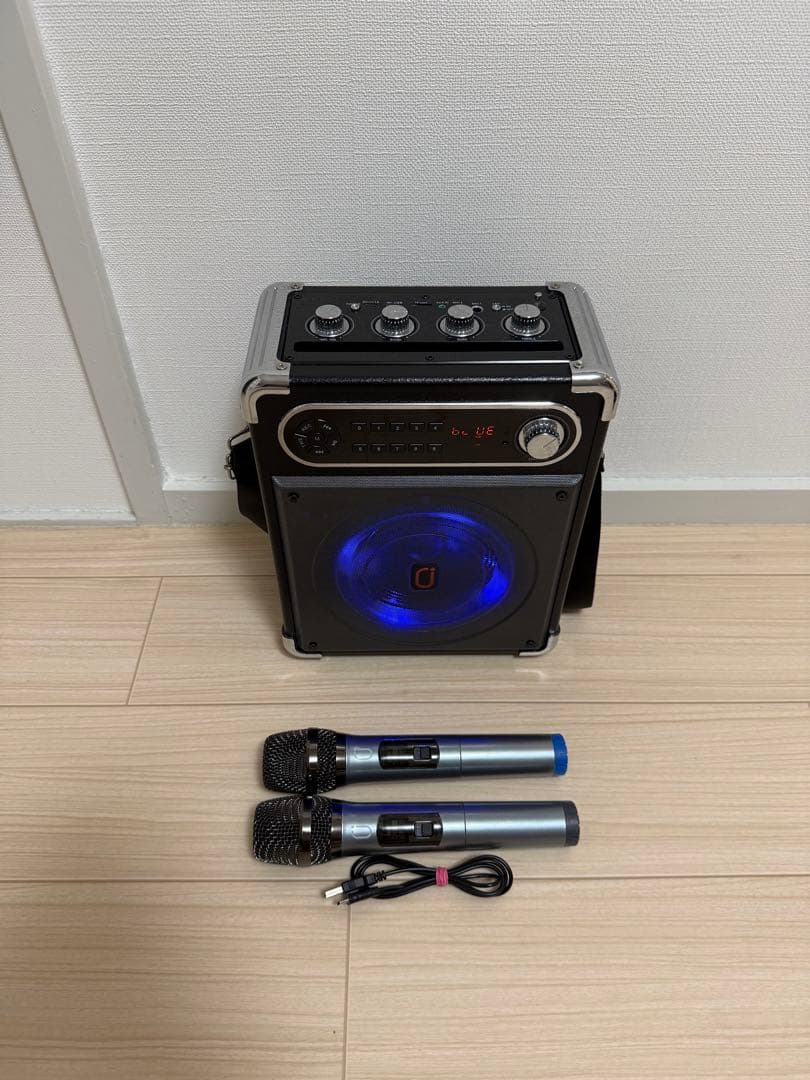 JYX Bluetooth スピーカーセット 拡声器 ワイヤレスマイク２本