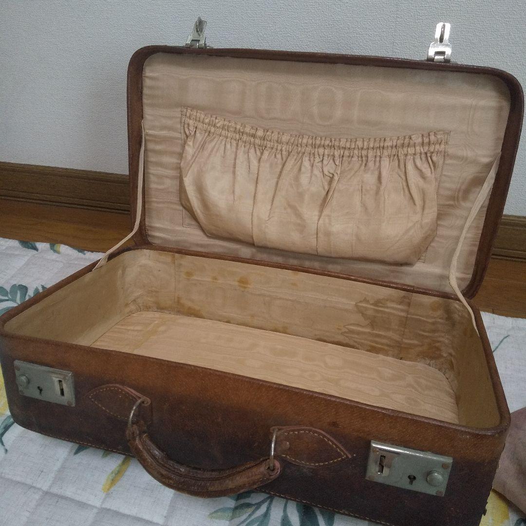 レトロ レザー スーツケース