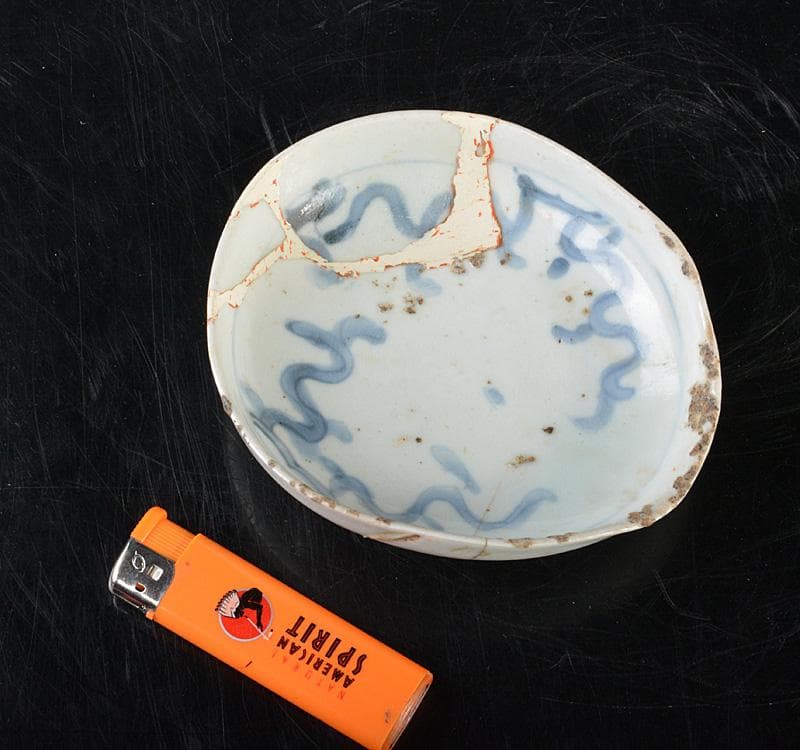 伊万里焼　初期伊万里　稗古場窯　染付　皿　V　R5202