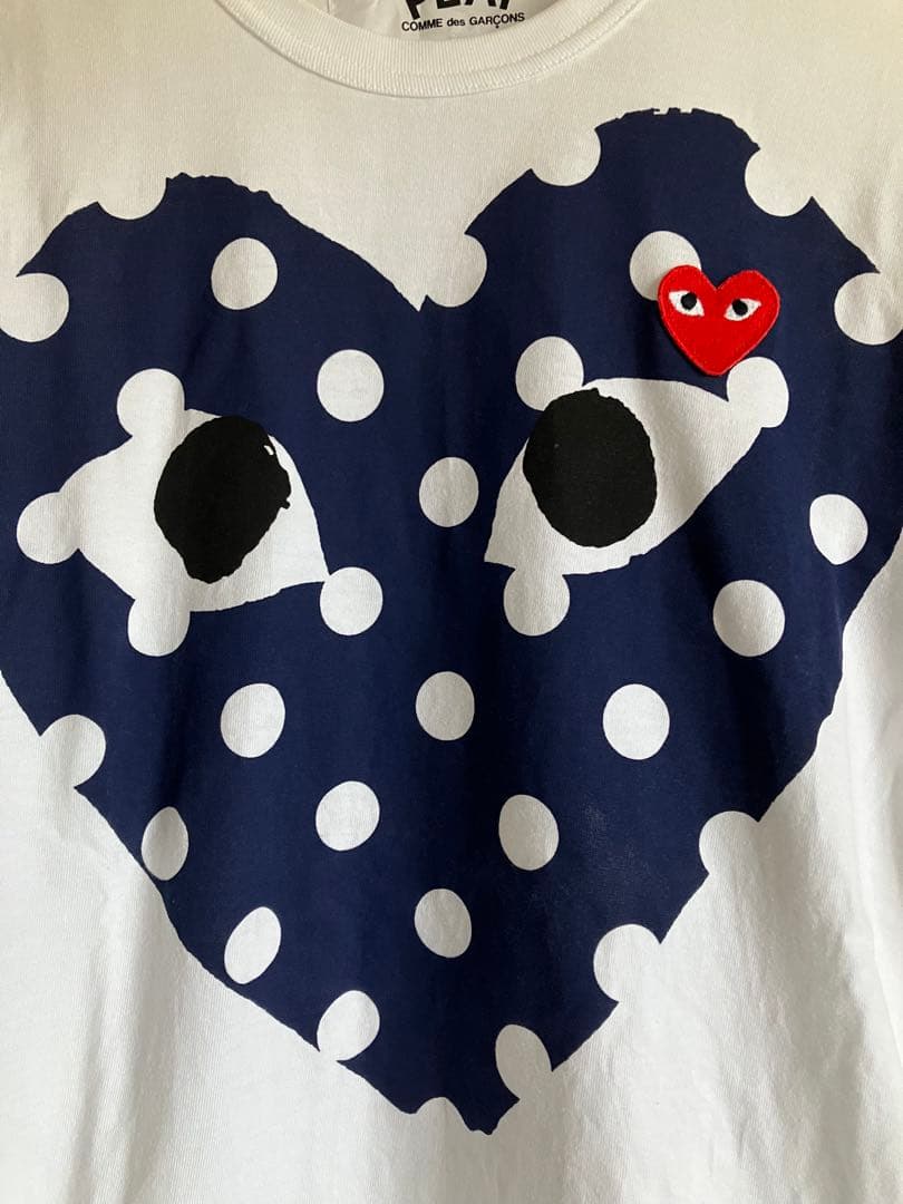 PLAY COMME des GARÇONS ハートドットTシャツ S