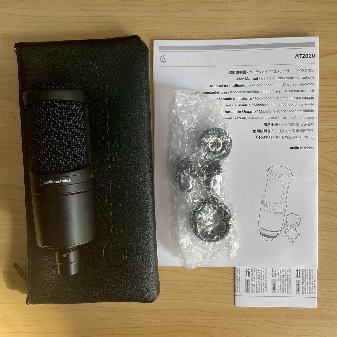 【美品】audio-technica AT2020 コンデンサーマイク