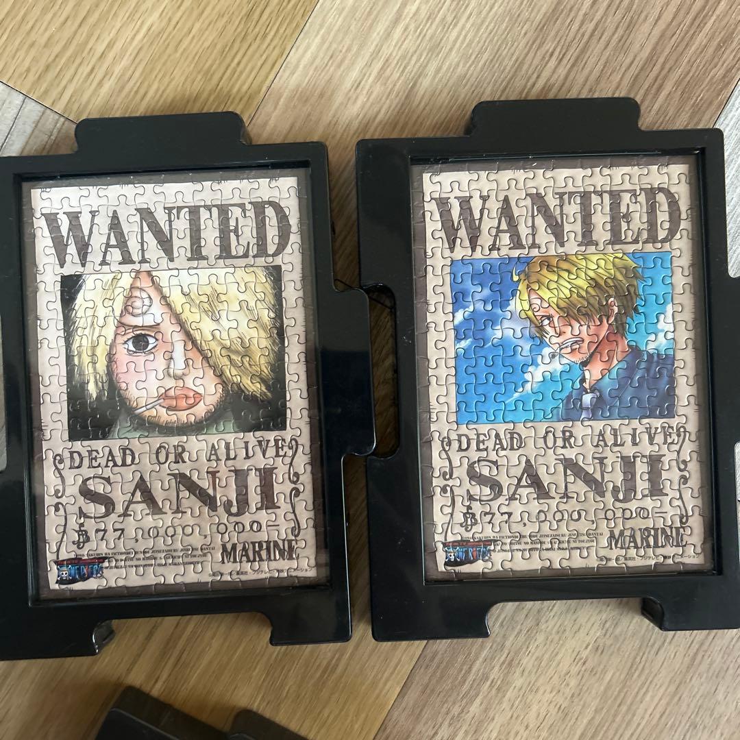 ONE PIECE ミニパズル150ピースの完成品（フレームつき）