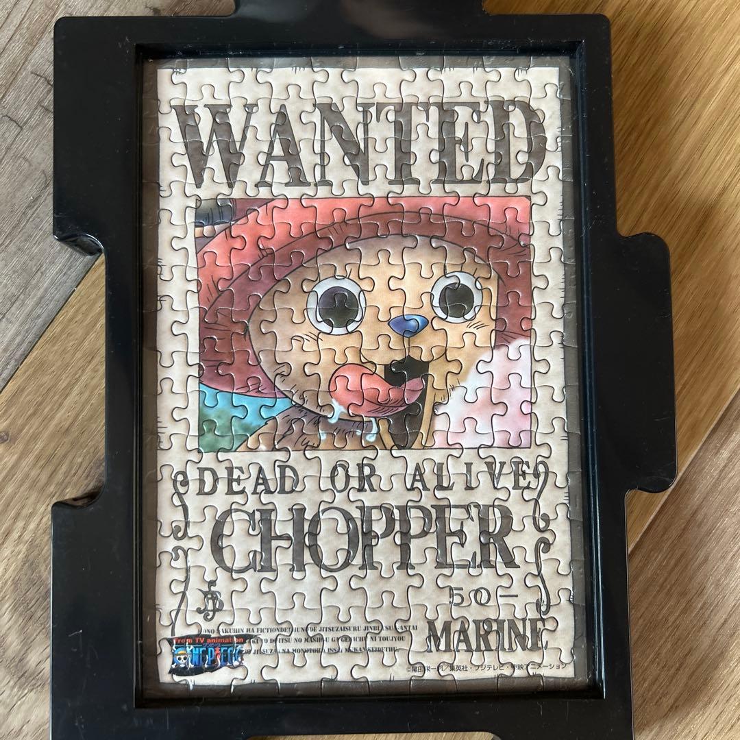 ONE PIECE ミニパズル150ピースの完成品（フレームつき）