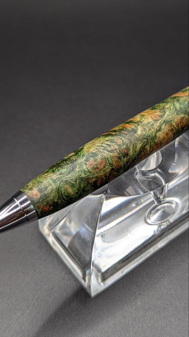 303ペン工房翌檜　スタビライズドウッドバーチバール　木軸シャーペン　ボールペン