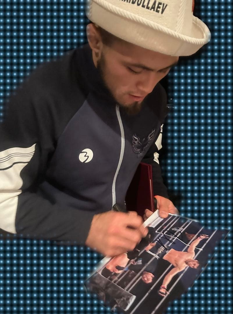 RIZIN シェイドゥラエフ　直筆サイン　RIZIN師走の超強者祭り　朝倉未来