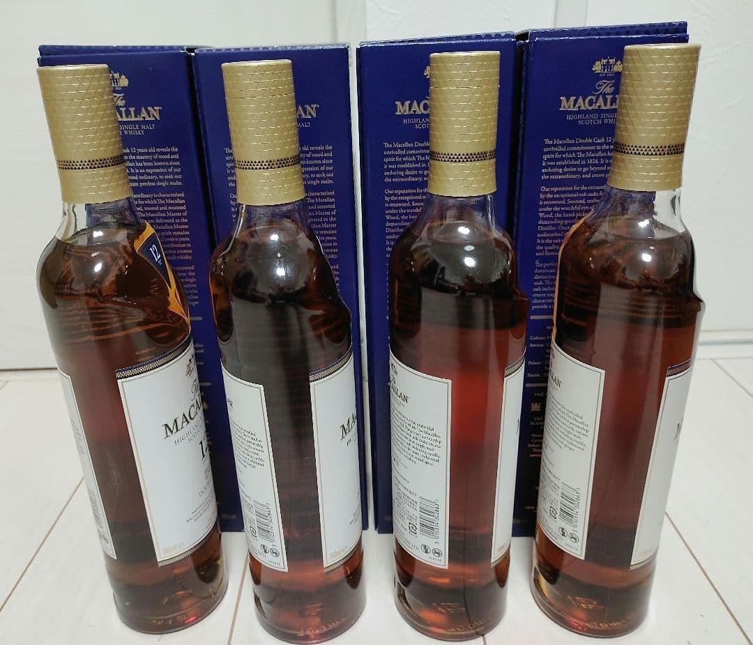 マッカラン 12年 ダブルカスク ウイスキー 700ml Macallan　４本