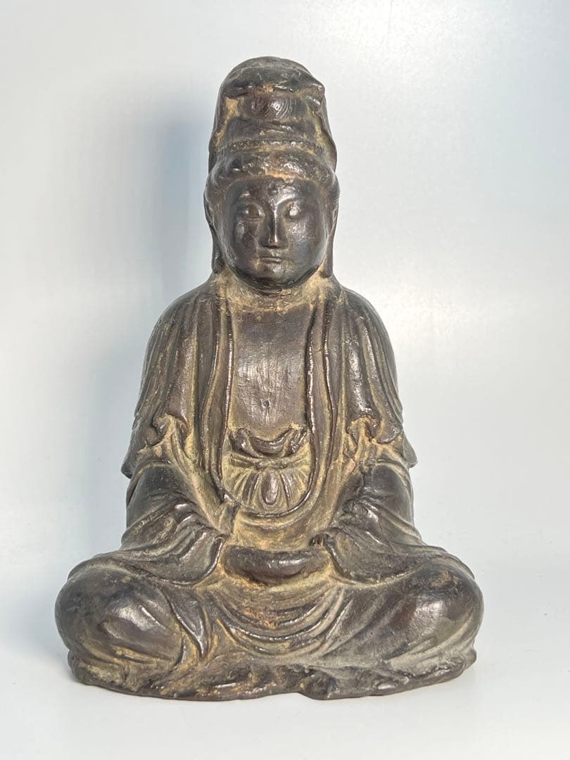 中国明時代　仏像　古銅製　重さ；726g / 西X-1