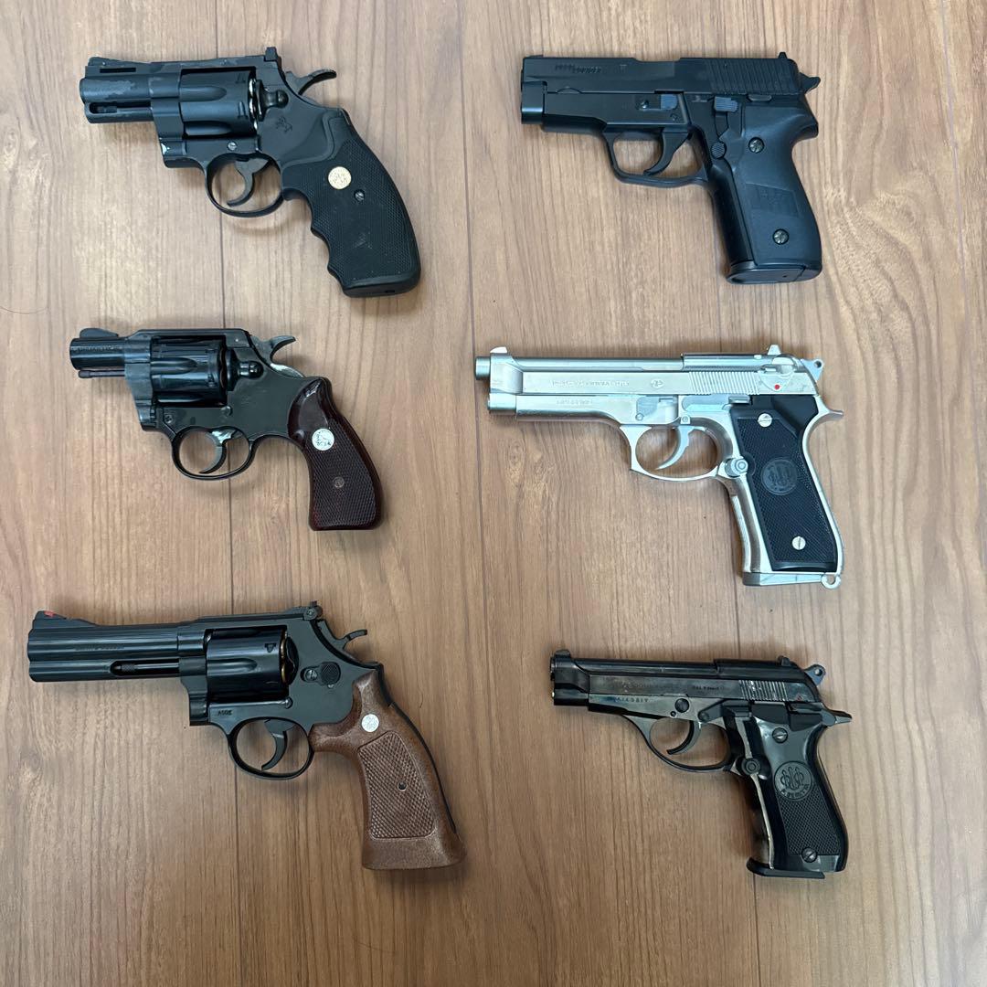 ガスガン等まとめて6点セット あぶない刑事（鷹山敏樹・大下勇次）モデル同型含