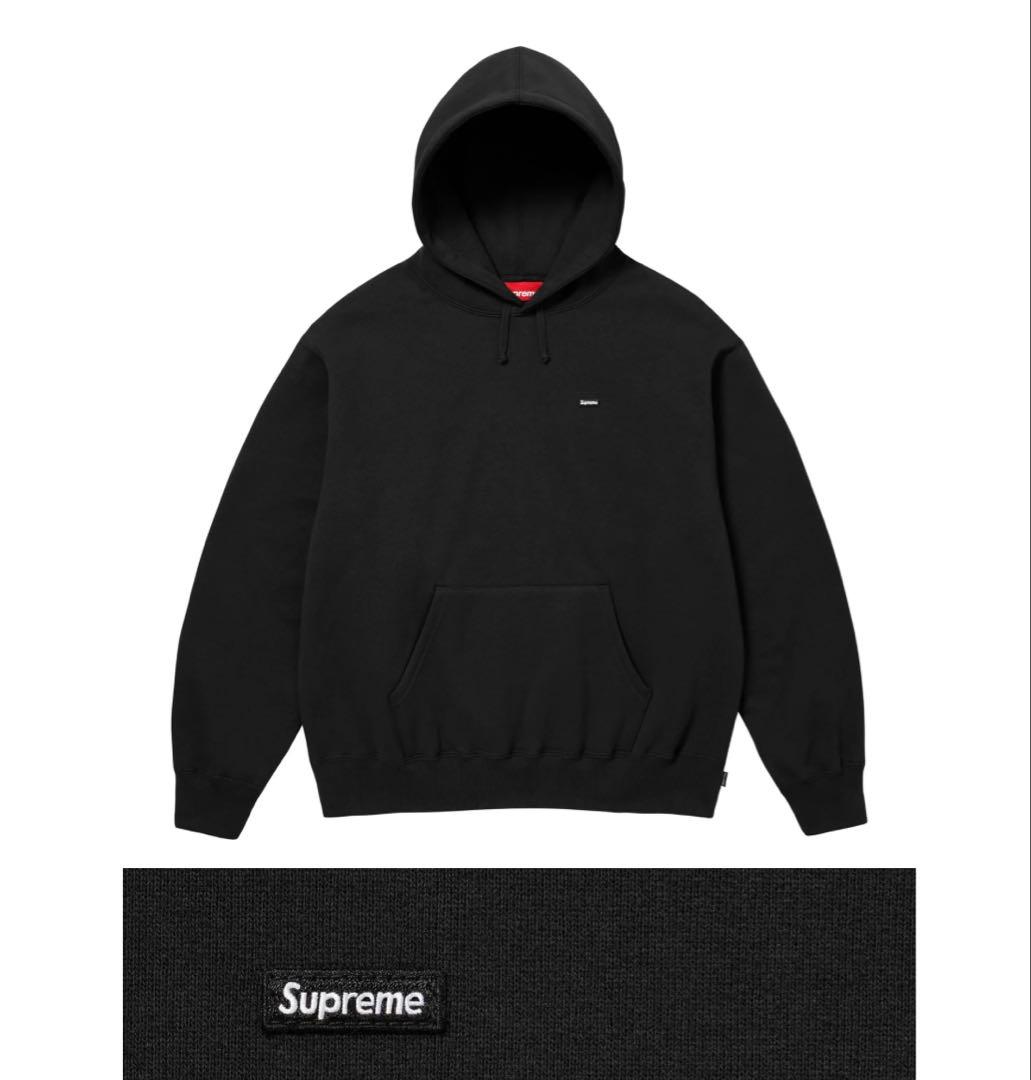 25ss Small Box Hooded Sweatshirt L 黒　スモボ