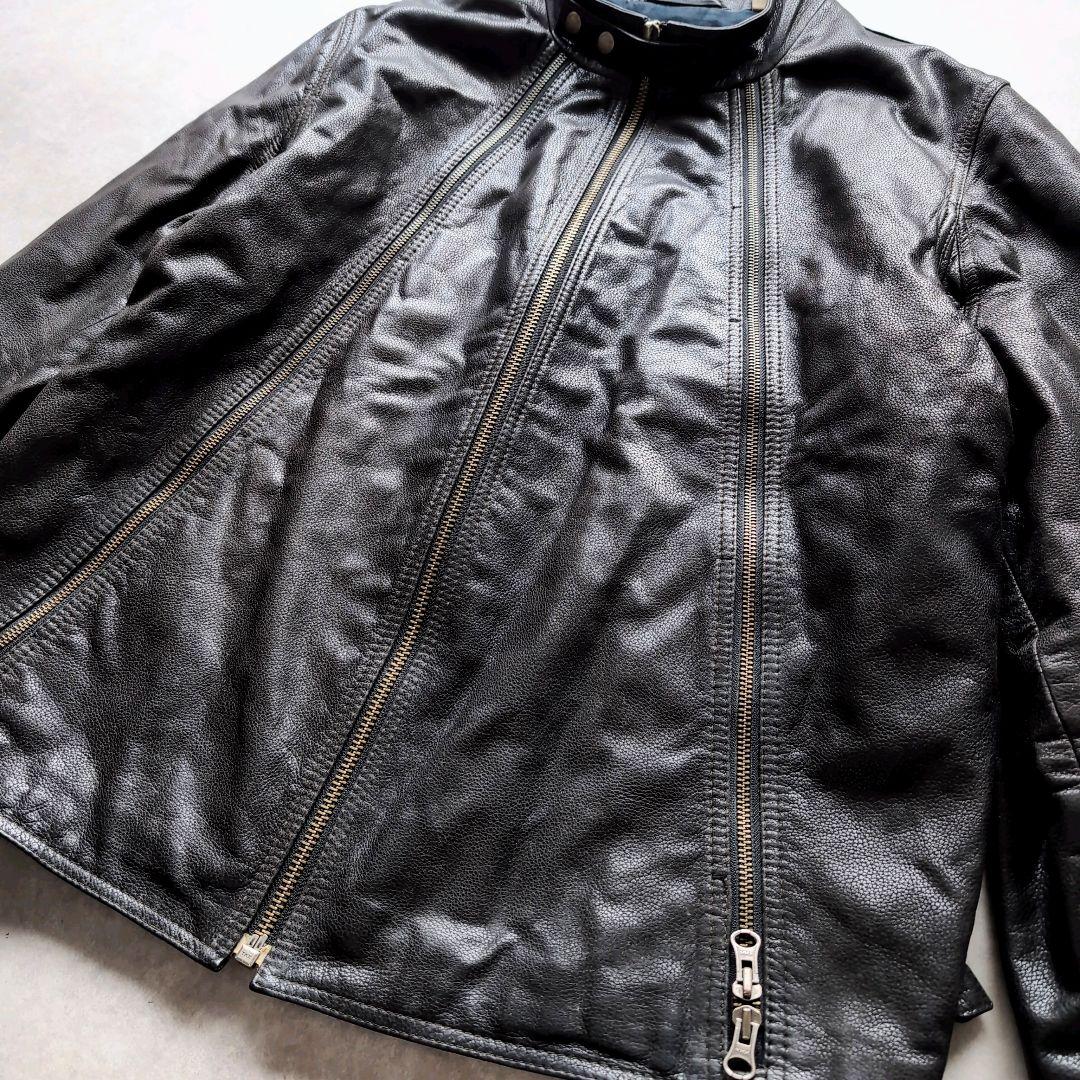 ティンバーランド シングルライダース ハの字 牛革 XL ブラック