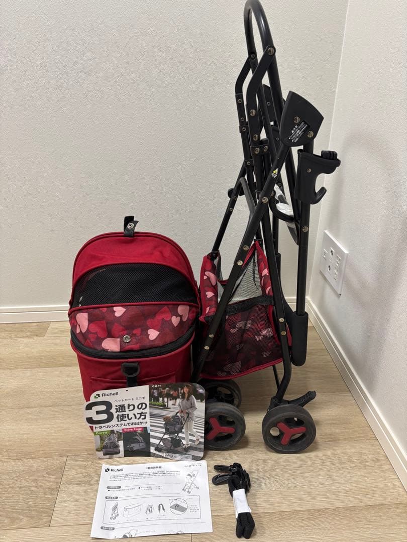 【週末値下げ】Richellリッチェル ペットカート ミニモ