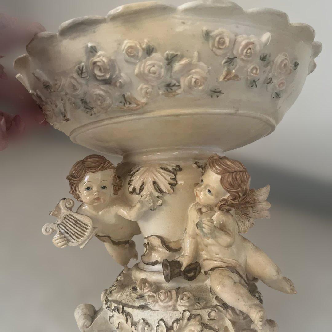 アンティーク 天使のミニサイドテーブル