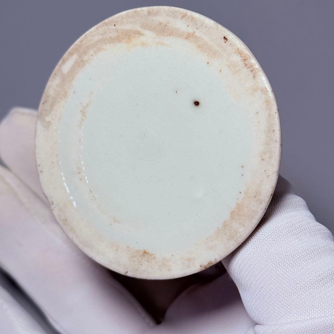 江戸時代　古伊万里　染付蛸唐草文様蓋物　緻密な絵付　大人気図柄　古器を楽しむ