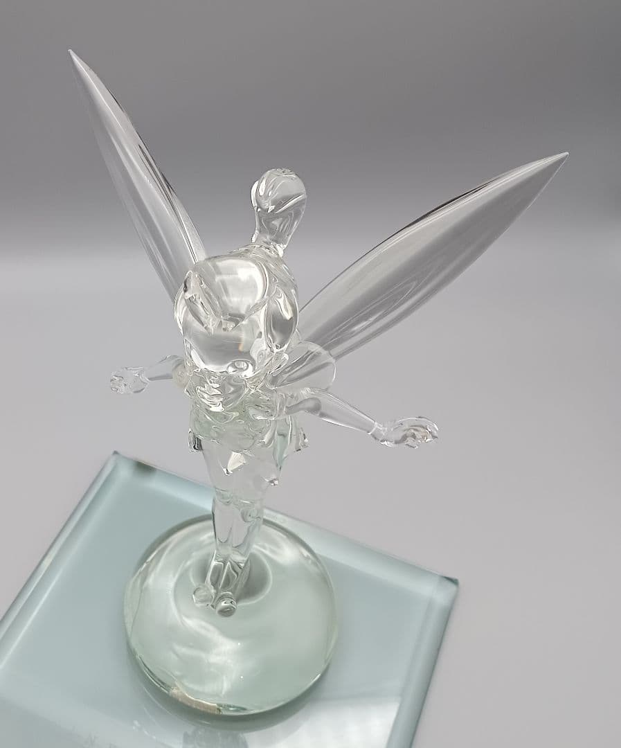 ディズニーランド ティンカーベル オブジェ ガラス シリアルナンバーあり